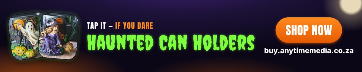 Haunted NFC Can Holders. Shop now at buy.anytimemedia.co.za